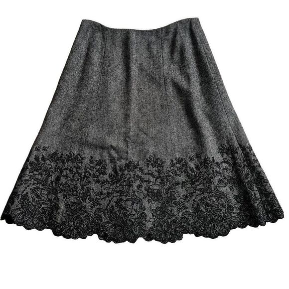 Ann Taylor Flare Wool dress skirt size 4 - Picture 2 of 7